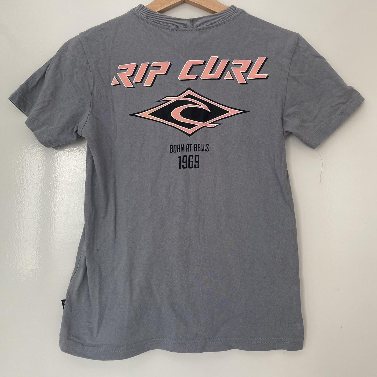 Rip Curl Blue and Navy T-shirt | Depop