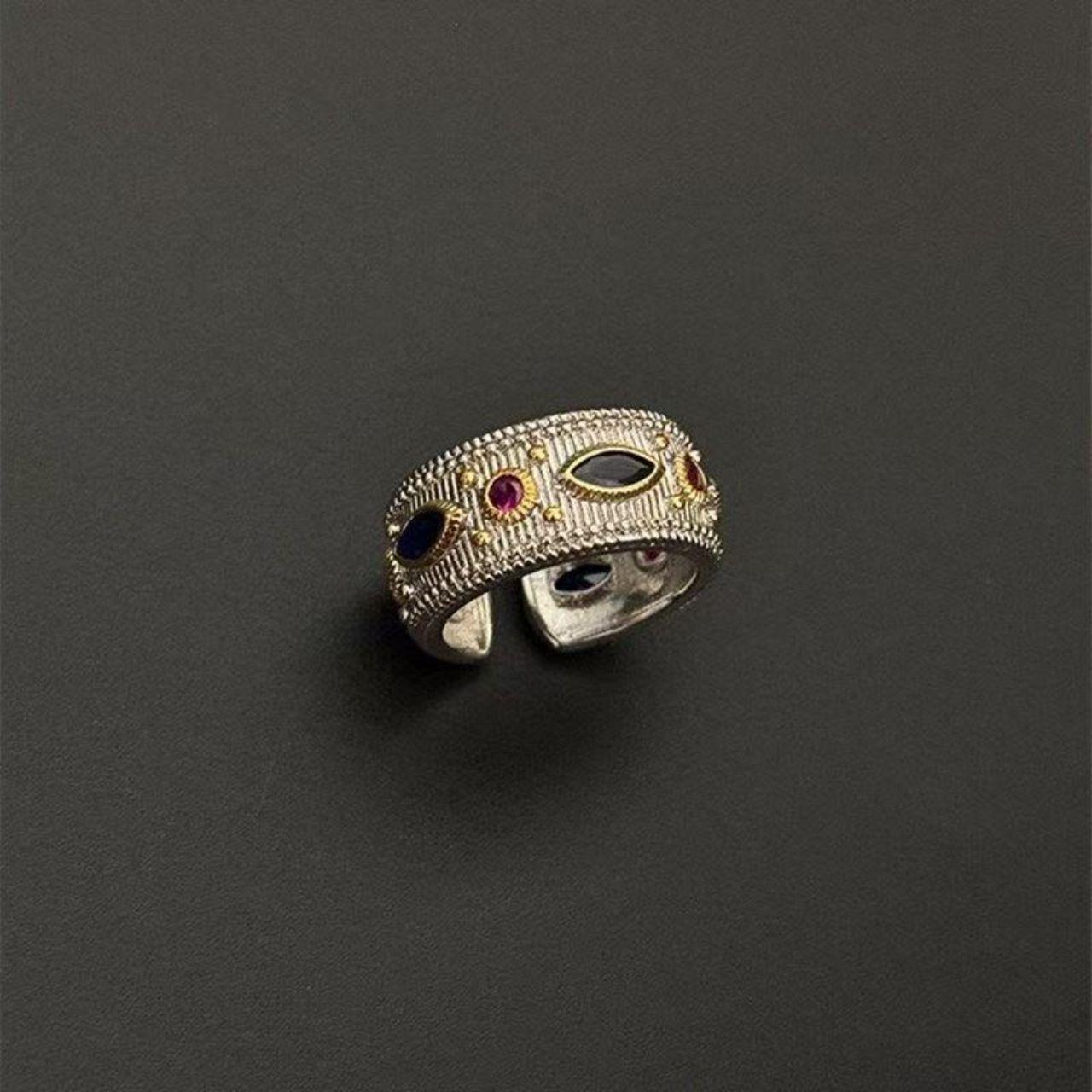 Women's Ring - Silver/Multi – 925 Silver Ring Bra… - image 3