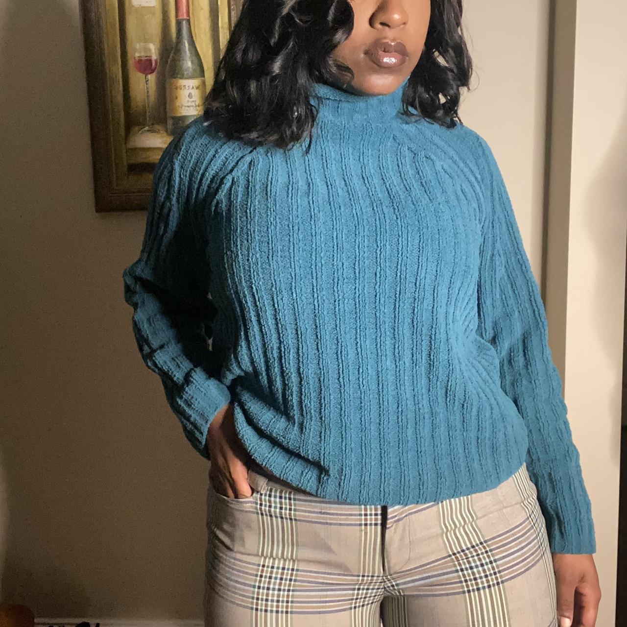 J.Jill Women s Teal Sweater Size Small Depop