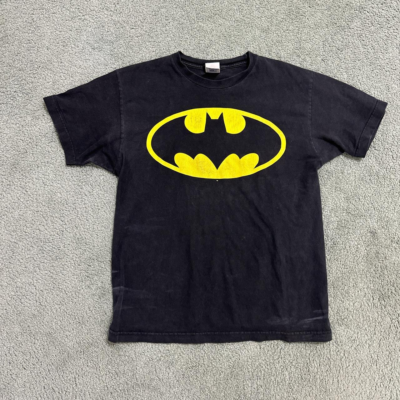 Vintage y2k 2005 Batman logo graphic t shirt with a... - Depop