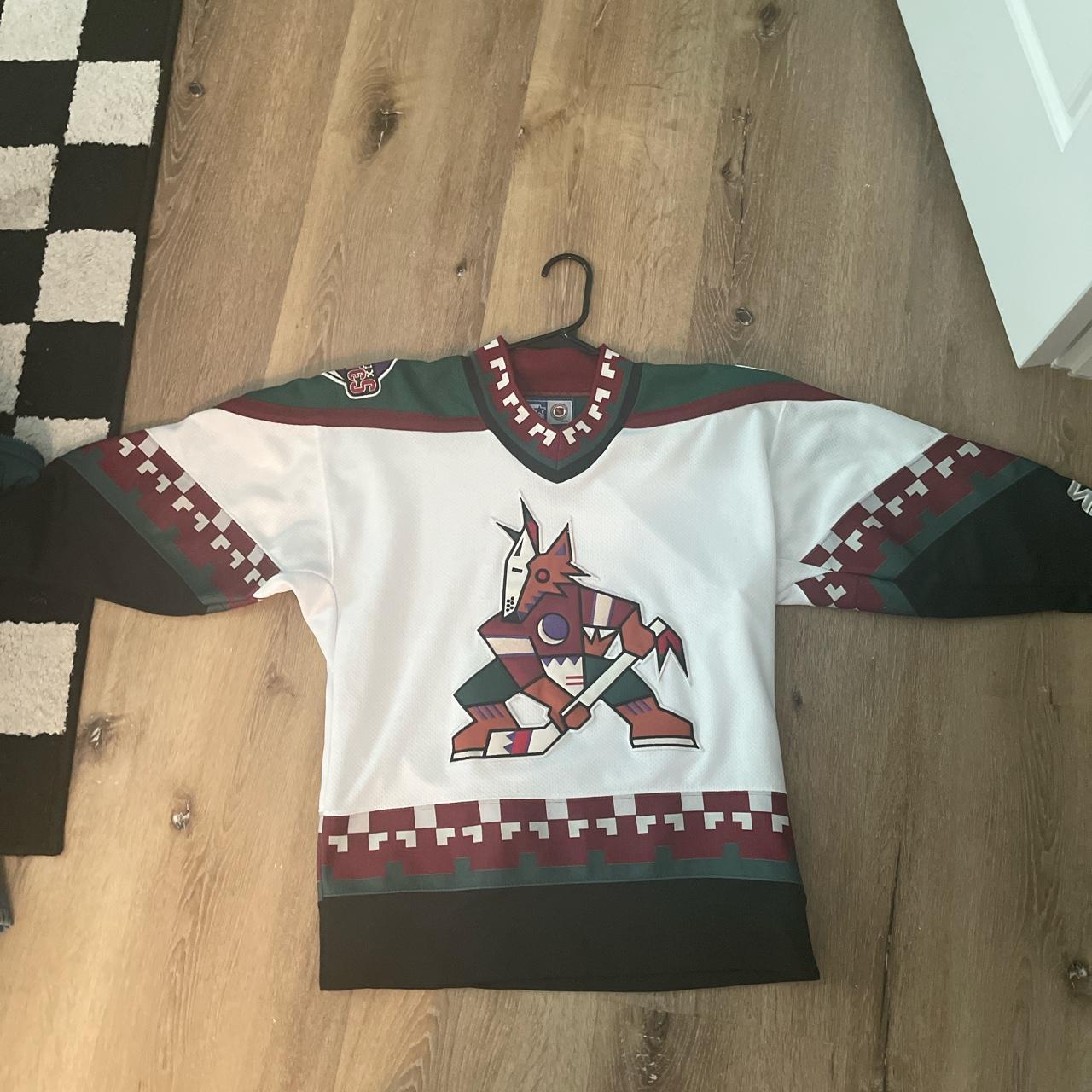 Vintage Phoenix Coyotes Starter Hockey Jersey Size Large Black 