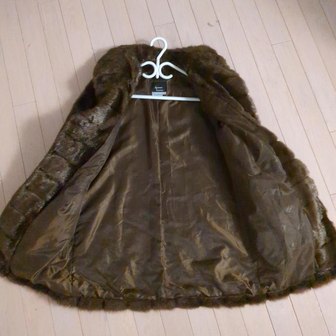 Vintage Dennis Basso #RN 98393 brown faux fur Depop