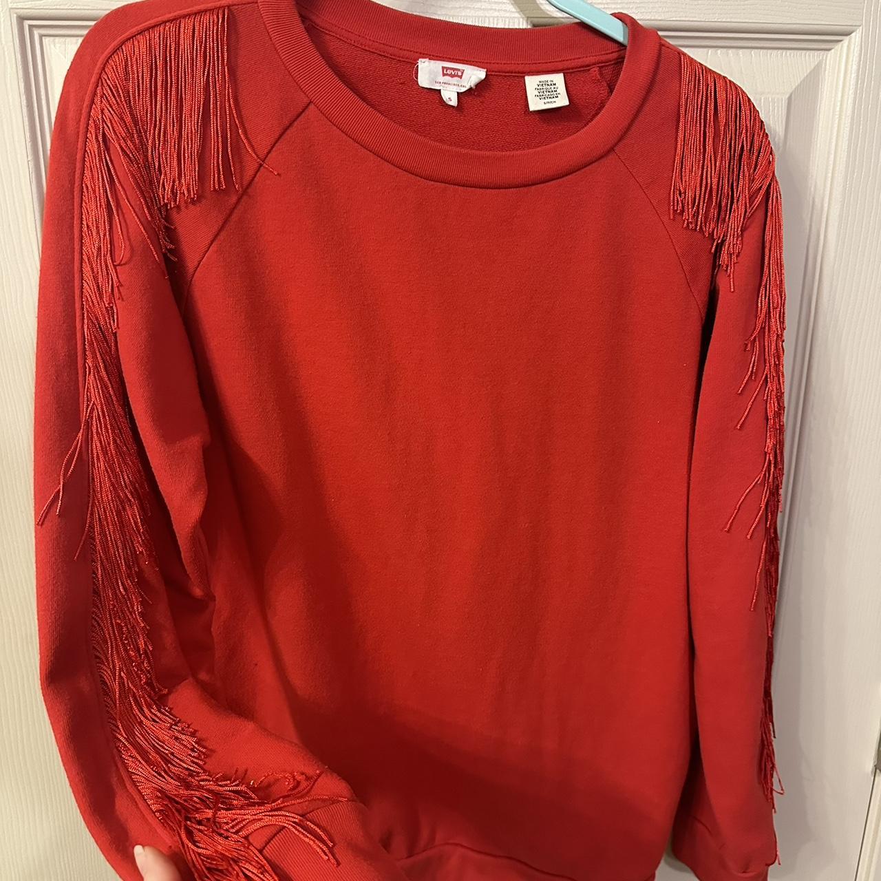 Levi fringe sweatshirt sale