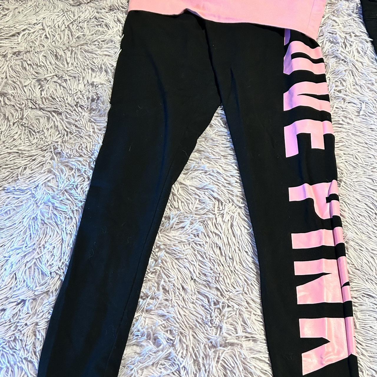 Pink brand yoga pants hotsell