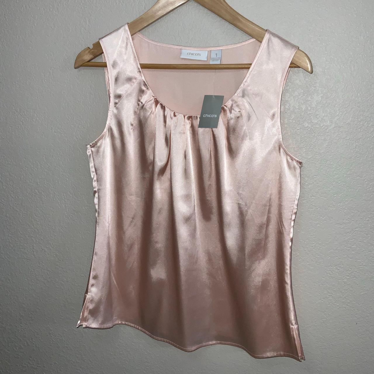 Chico's Silky Splendor Gloria Tank Blouse Chico's... - Depop