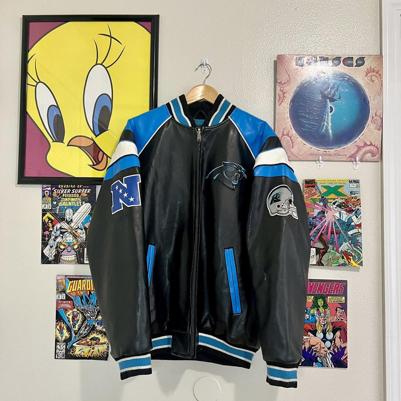 Carolina Panthers online Leather Jacket