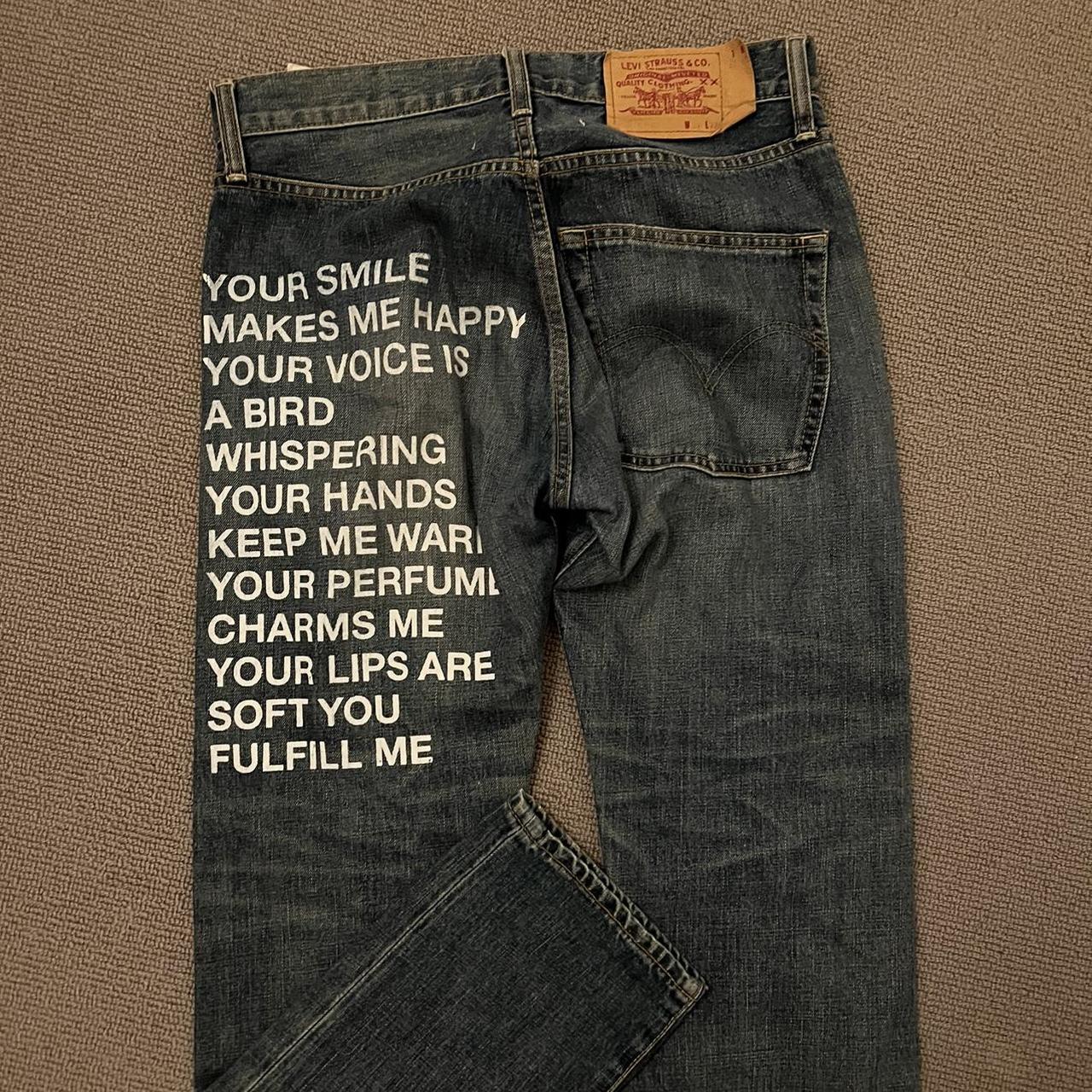 Junya watanabe discount jeans poem