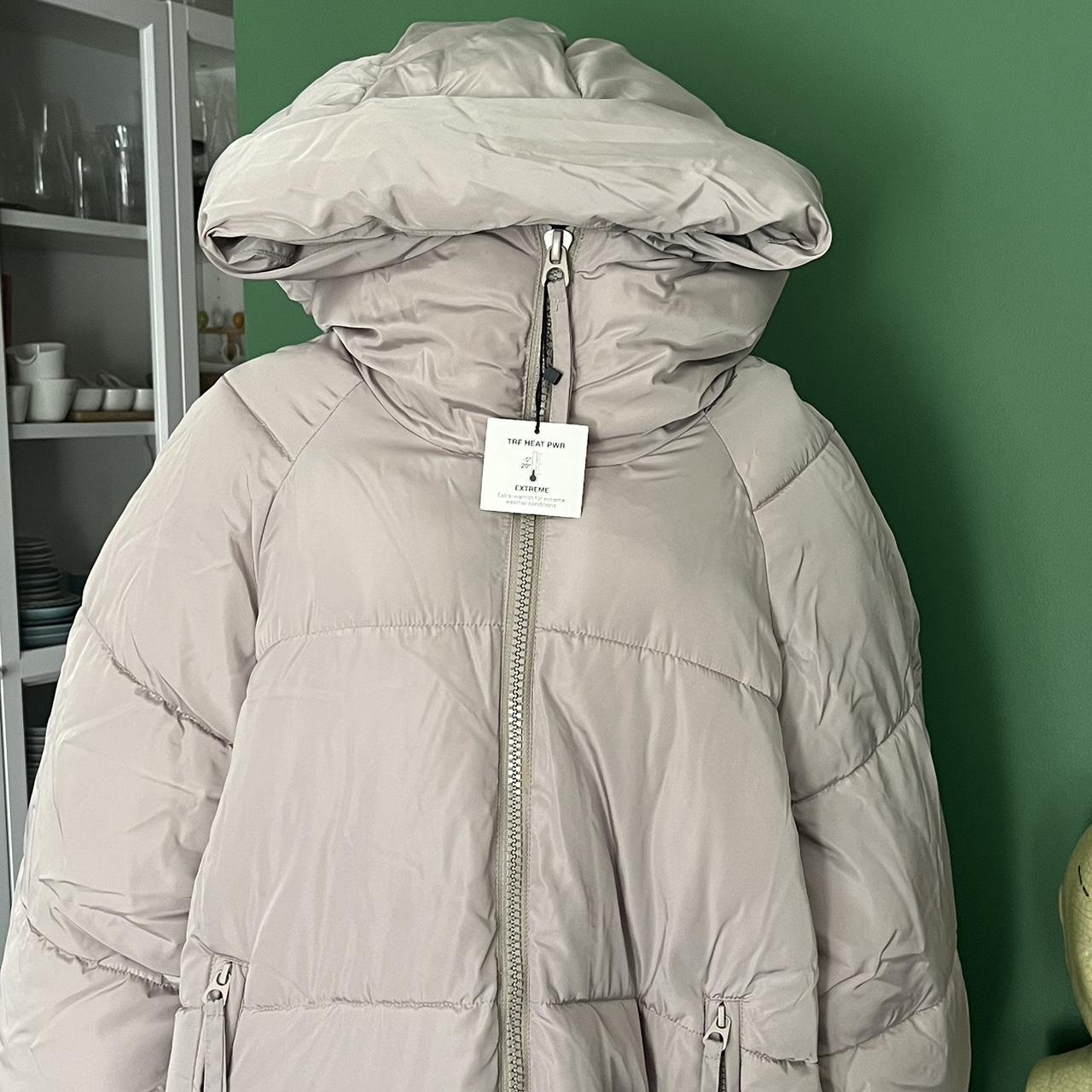 Zara full length puffer coat with hood. Very warm... - Depop