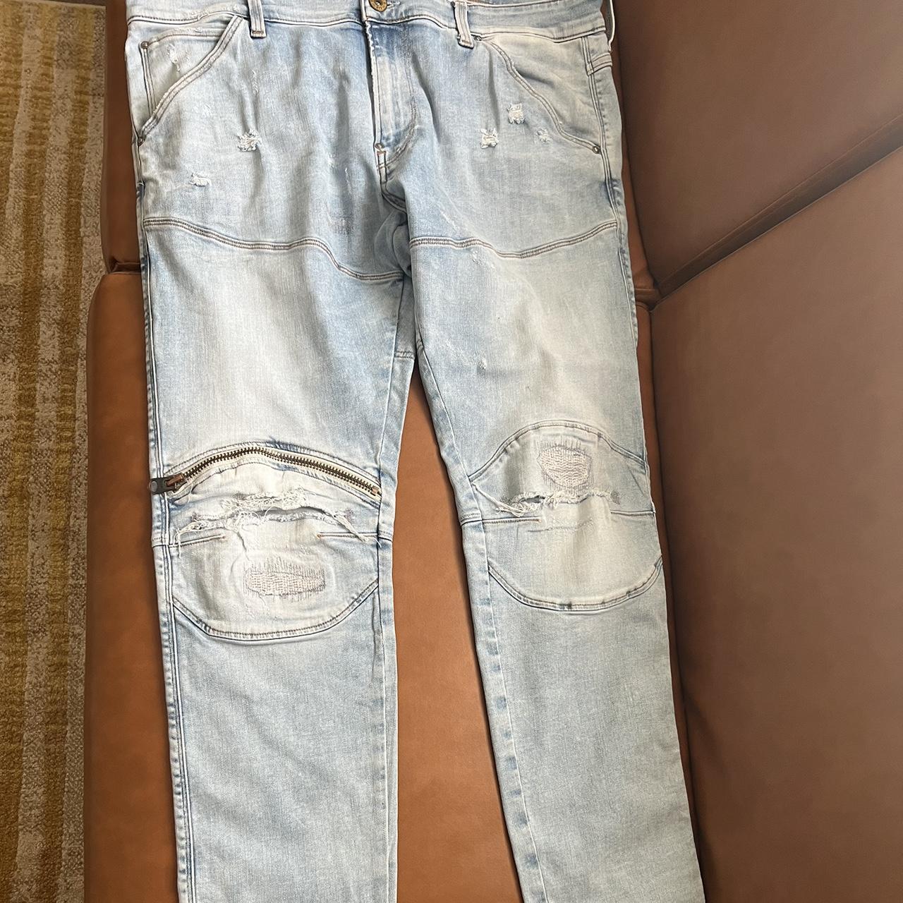 G star men’s 3D zip knee jeans. SIZE 38 W 32 L Depop