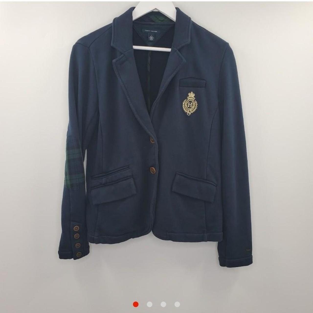 Tommy hilfiger elbow patch on sale blazer