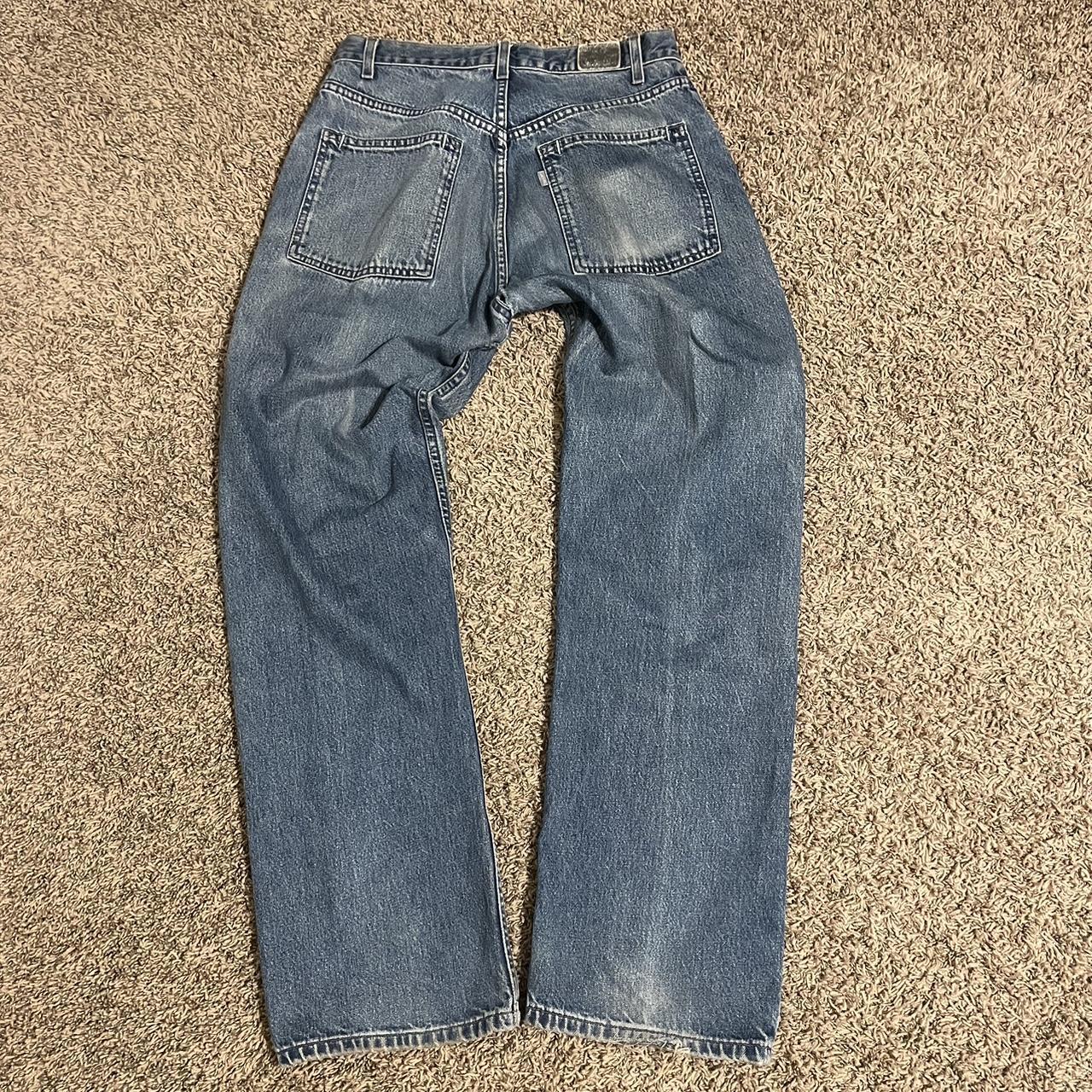 baggy y2k silver tab levi’s 30x32 flaw shown(slide... - Depop