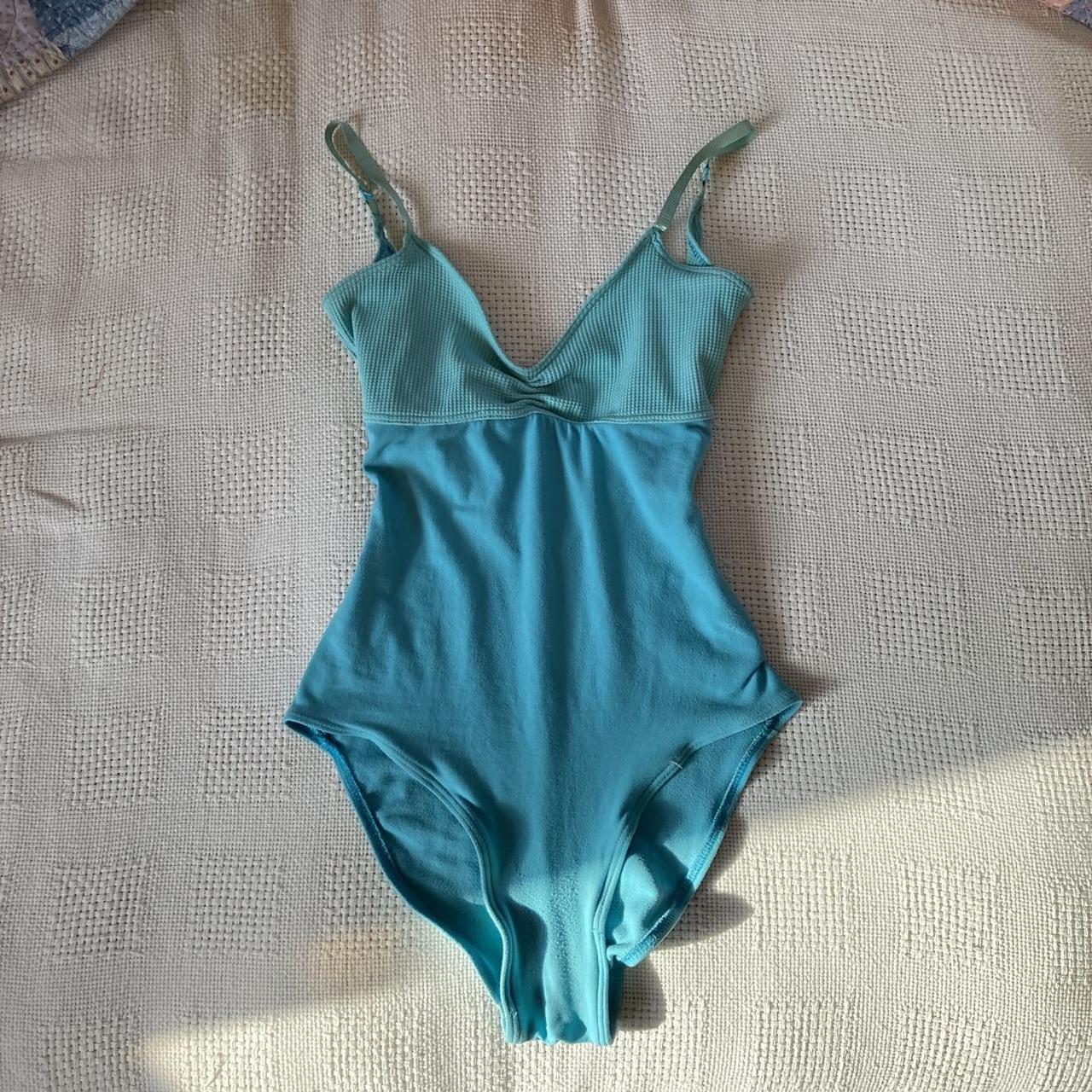 Women's Blue Swimsuit-one-piece | Depop