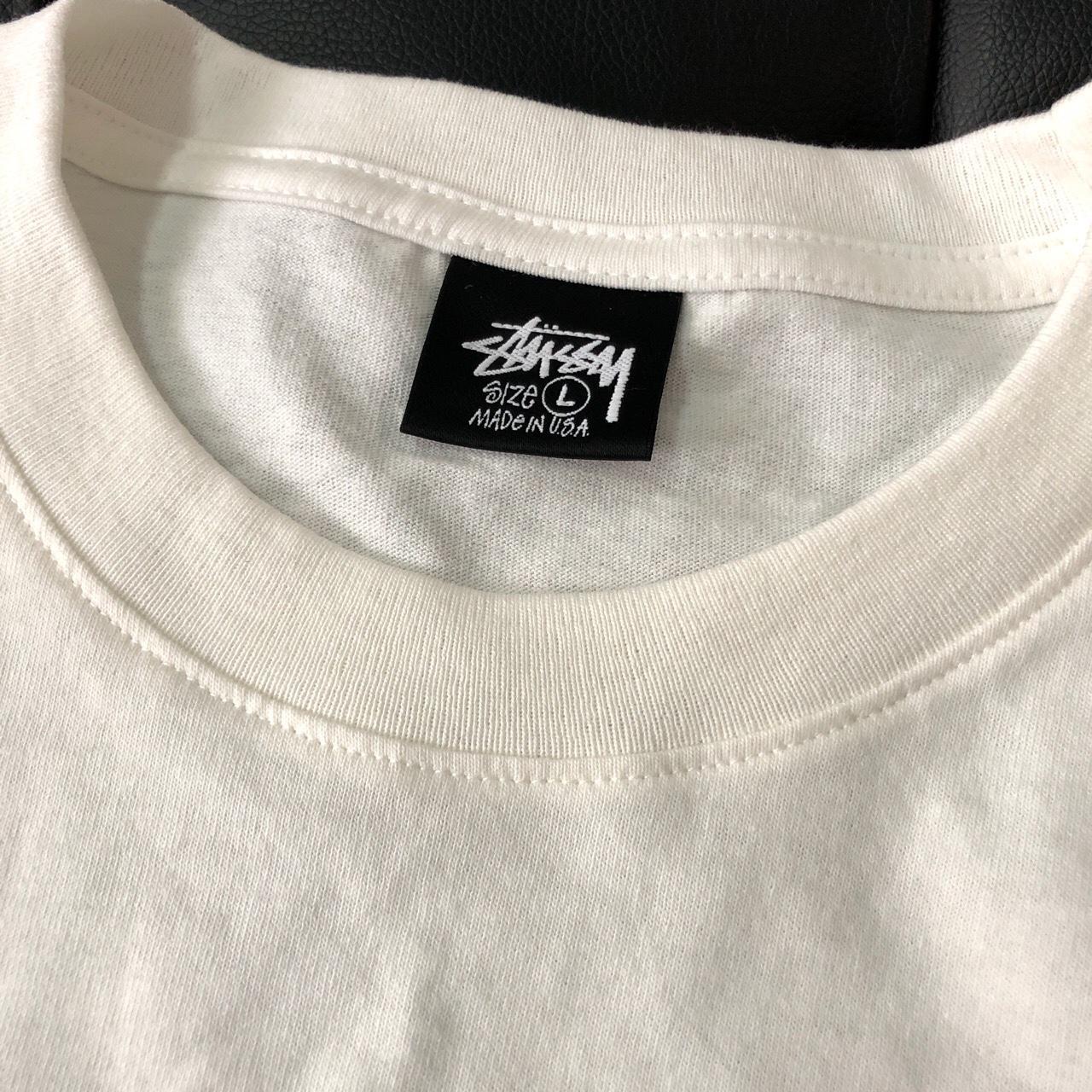 Stüssy BLANK Craaaazy Size large Has a slight... - Depop