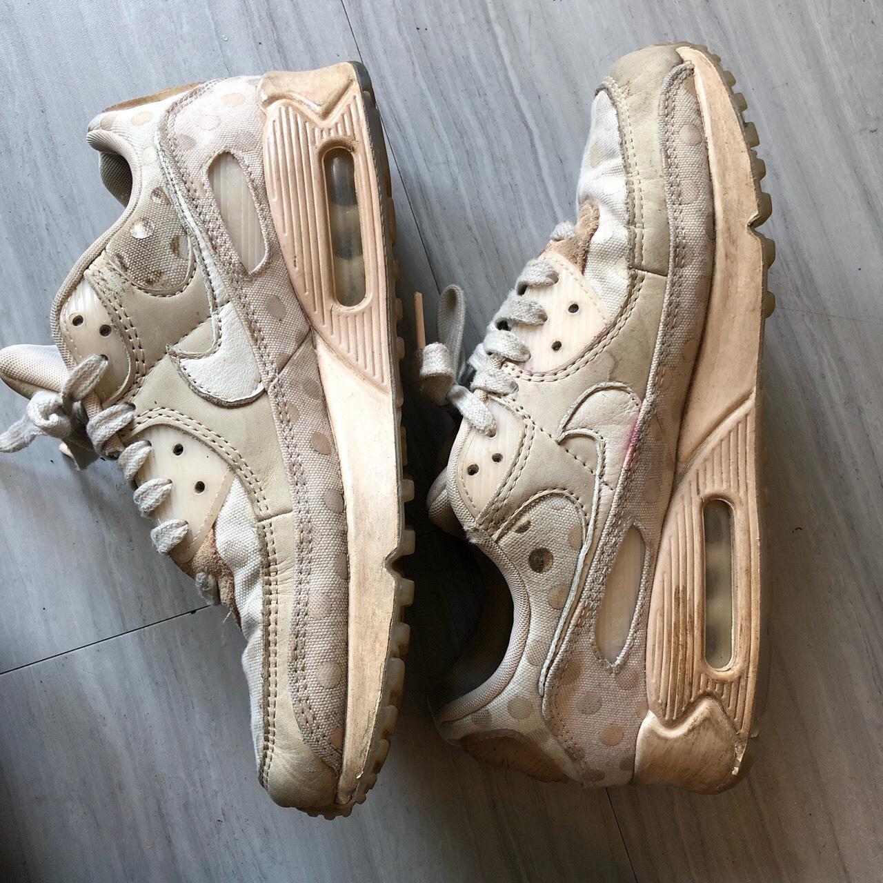 tan color nike shoes