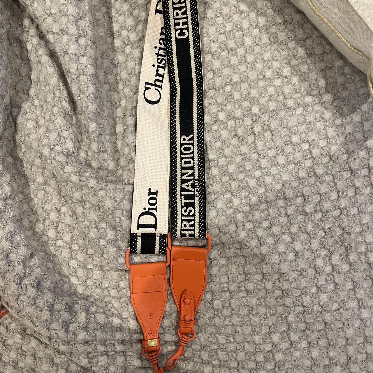 Dior bag strap with orange detailing Purchased from... Depop