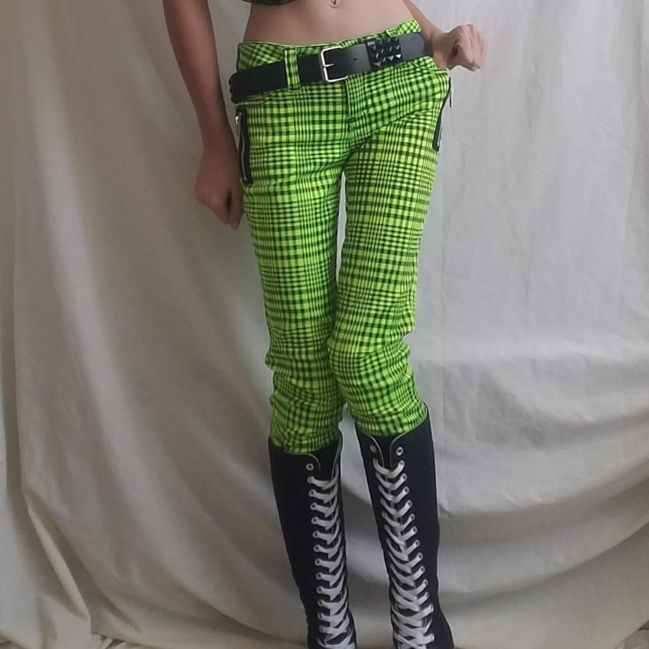 Toxic Neon Green Tripp pants🖤💚 These pants are so - Depop