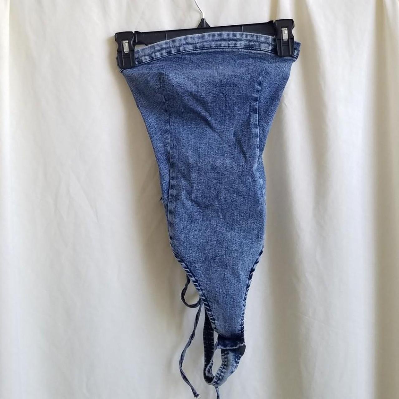 Strapless Denim Bodysuit, Given to me I don't think