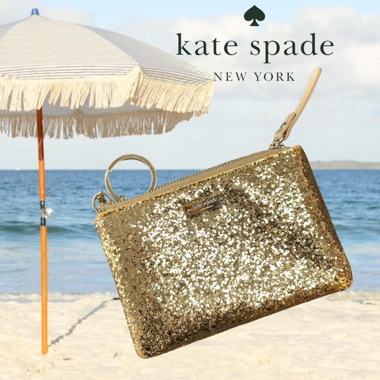 Kate spade glitter keychain wallet new arrivals