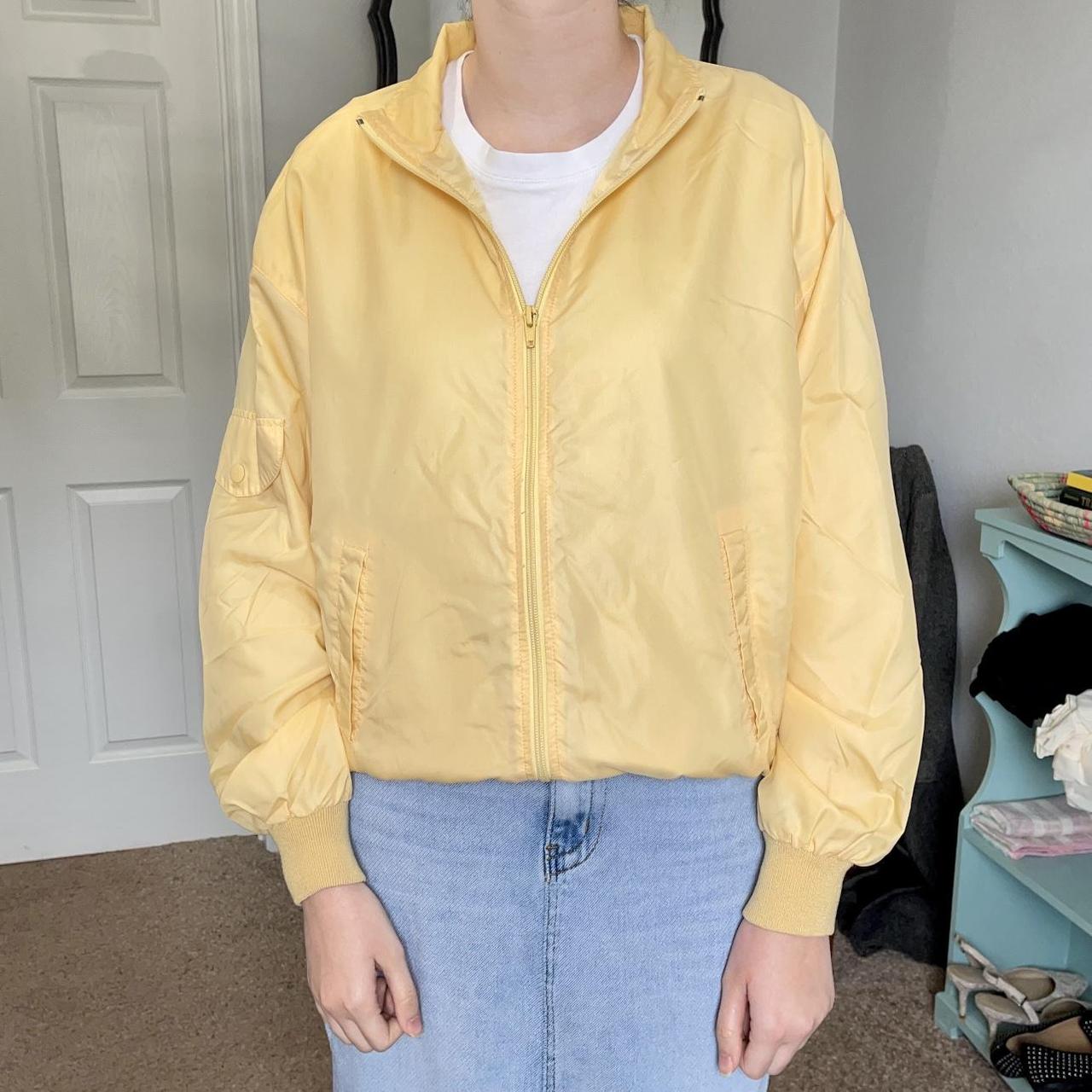 Pastel deals yellow windbreaker