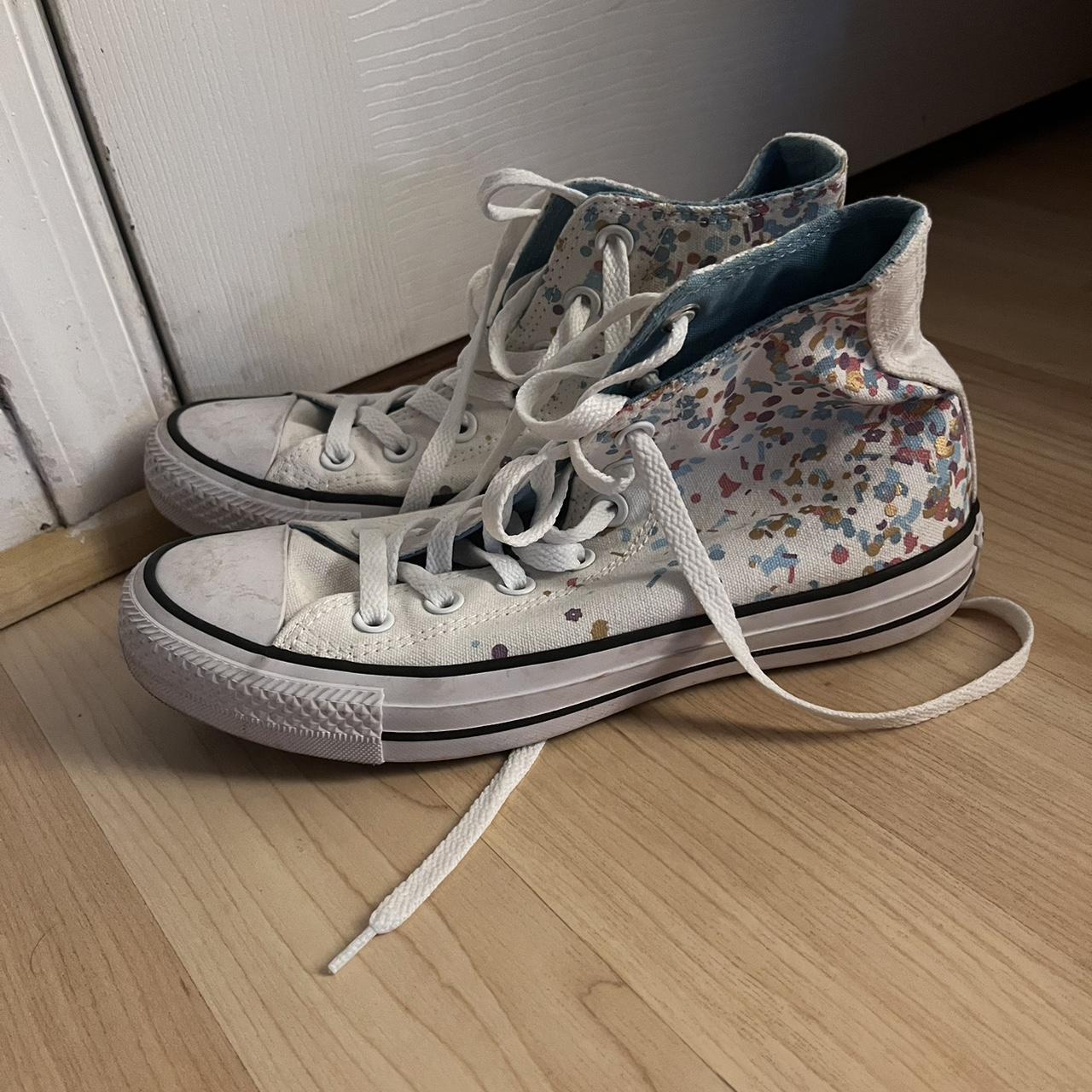 Confetti converse high clearance tops