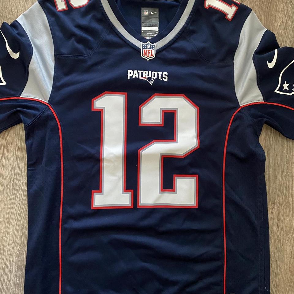 Kids Tom Brady patriots jersey size xl youth - Depop