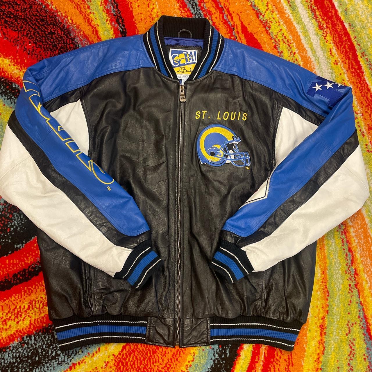 St louis rams leather on sale jacket