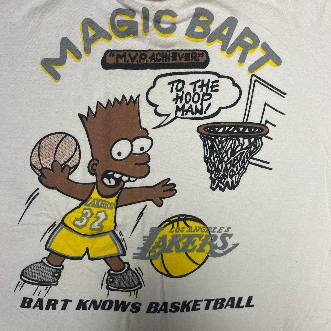 L, Magic Bart LA Lakers, Simpsons Bart Knows... - Depop