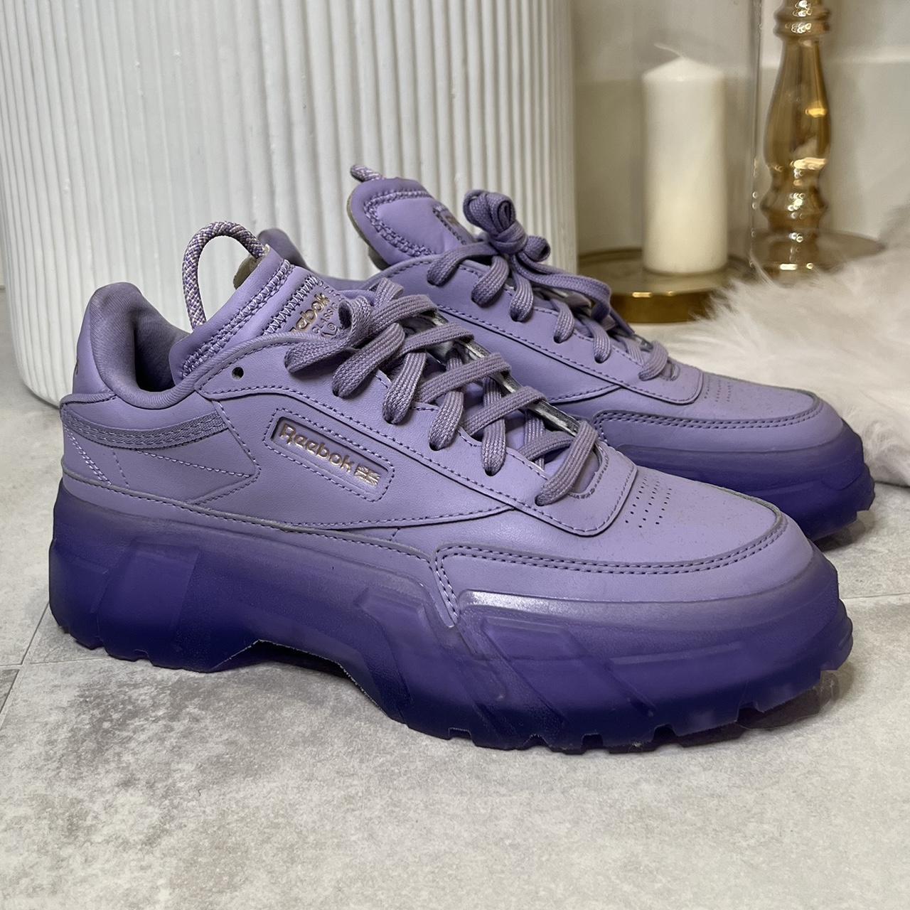 reebok purple trainers