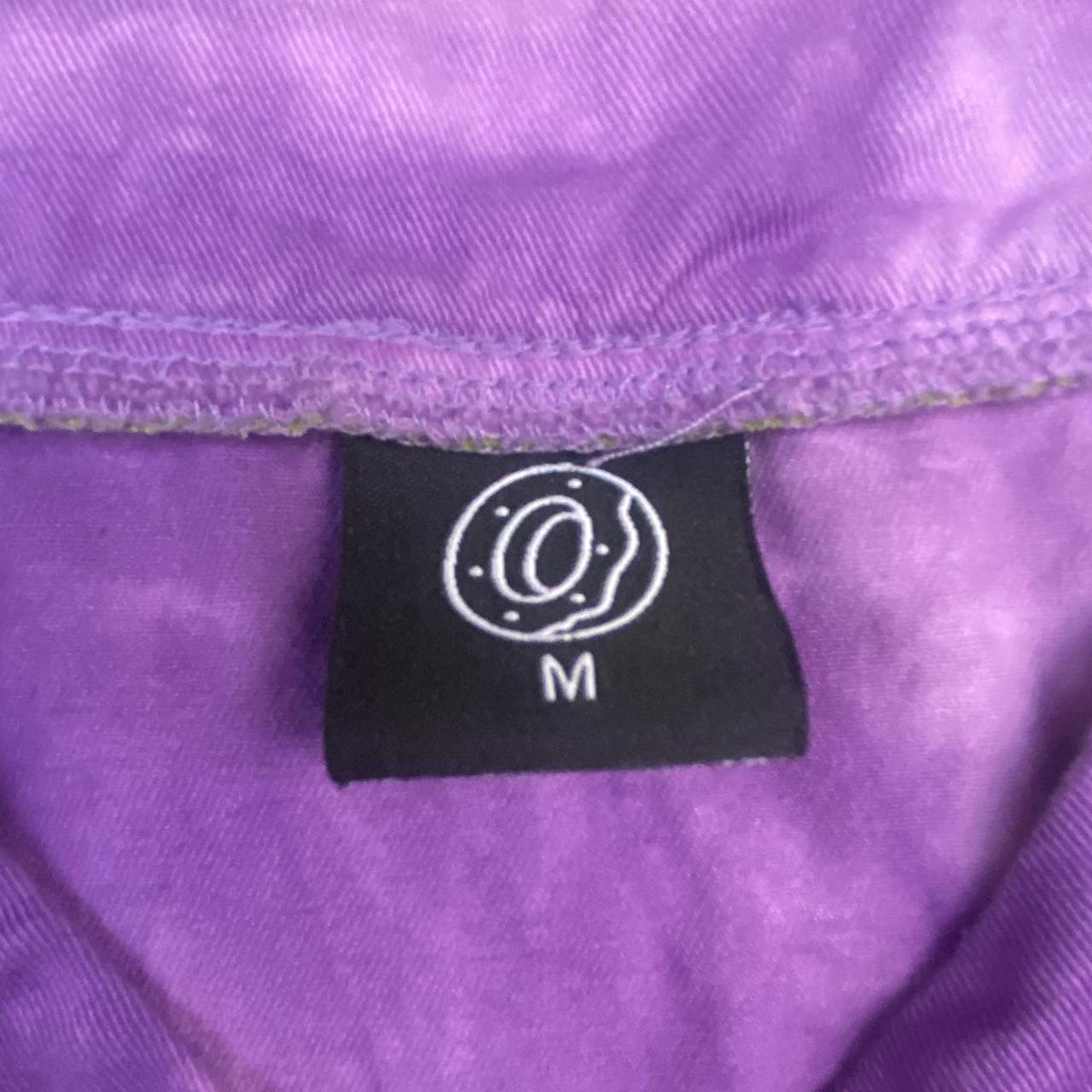 Odd Future Purple Crystal Wash Baseball Jersey