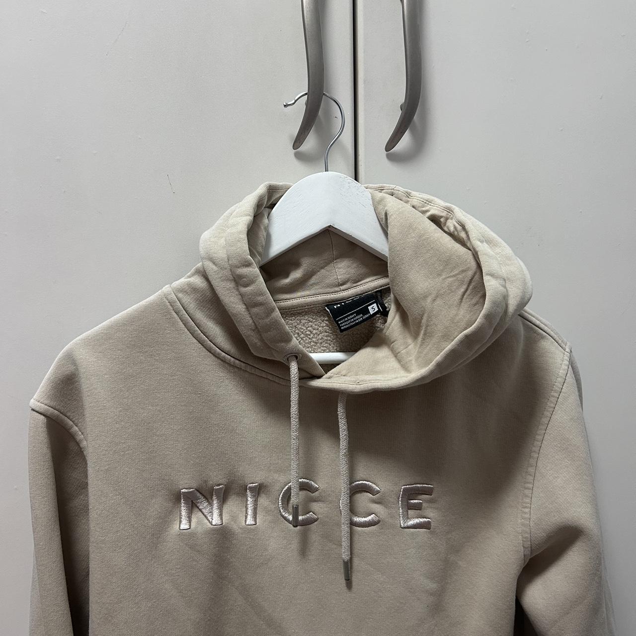 A beige Nicce men s hoodie from sports direct