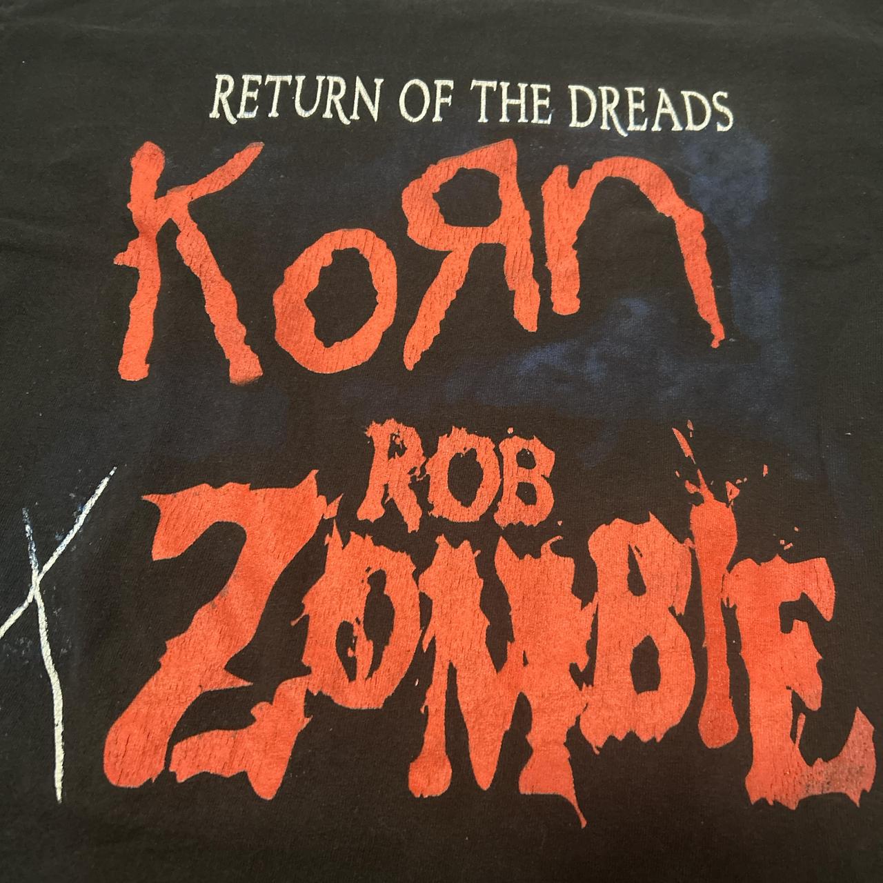 Korn and Rob Zombie Concert Tee outlets Return Of The Dreads 2016