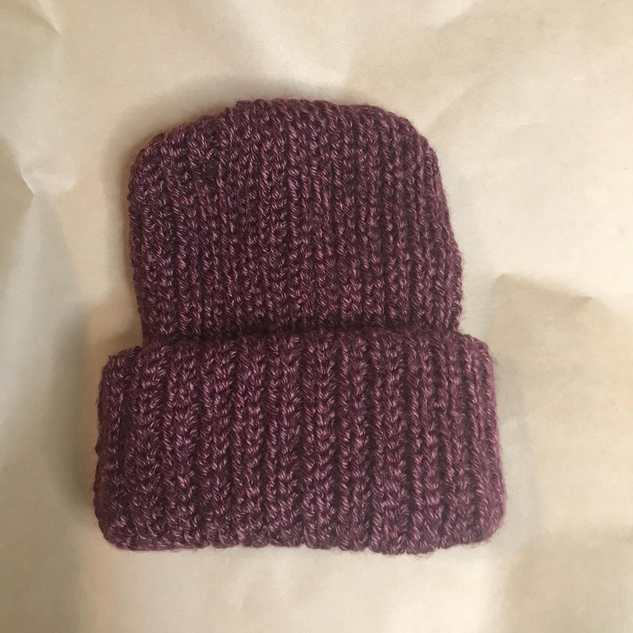 Hand made woolly beanie Beanie great Boysenberry... Depop
