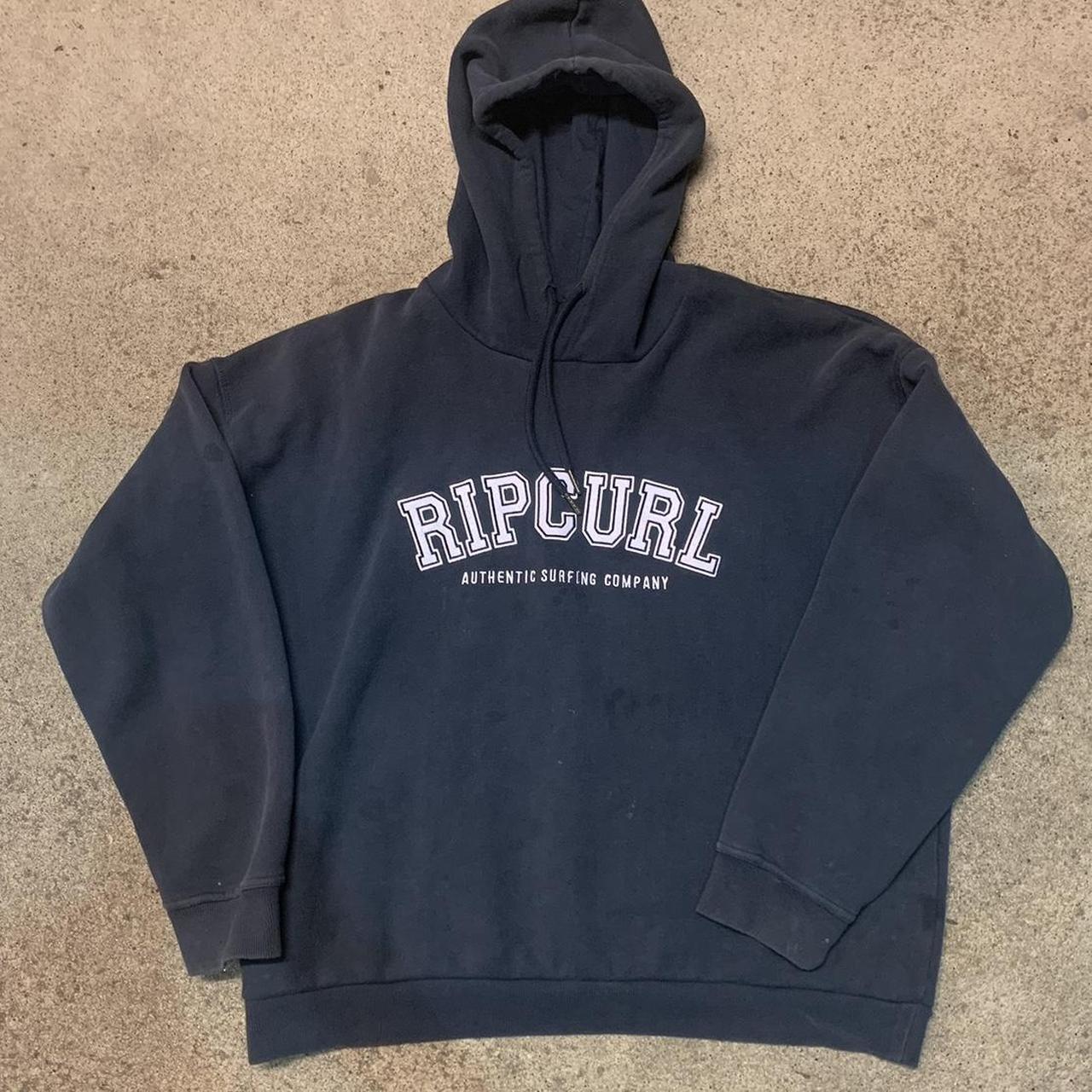 Navy Ripcurl Hoodie size men’s M - perfect mens M,... - Depop