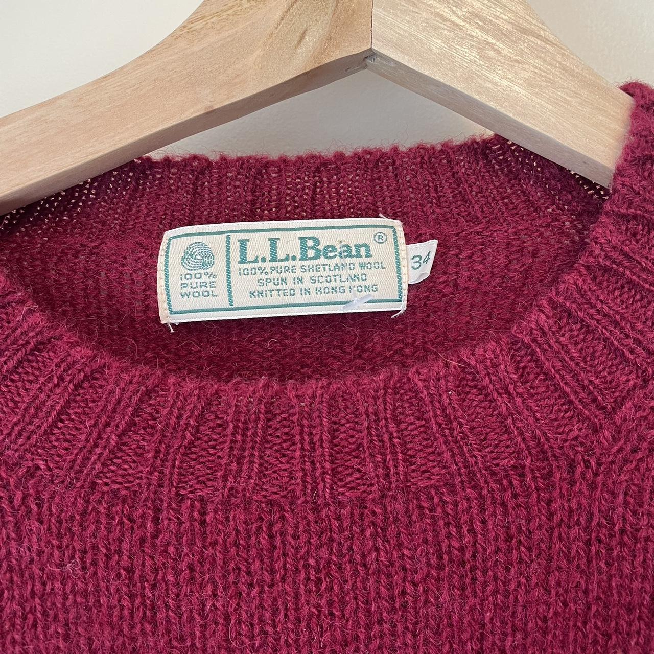 Ll bean outlet shetland wool sweater