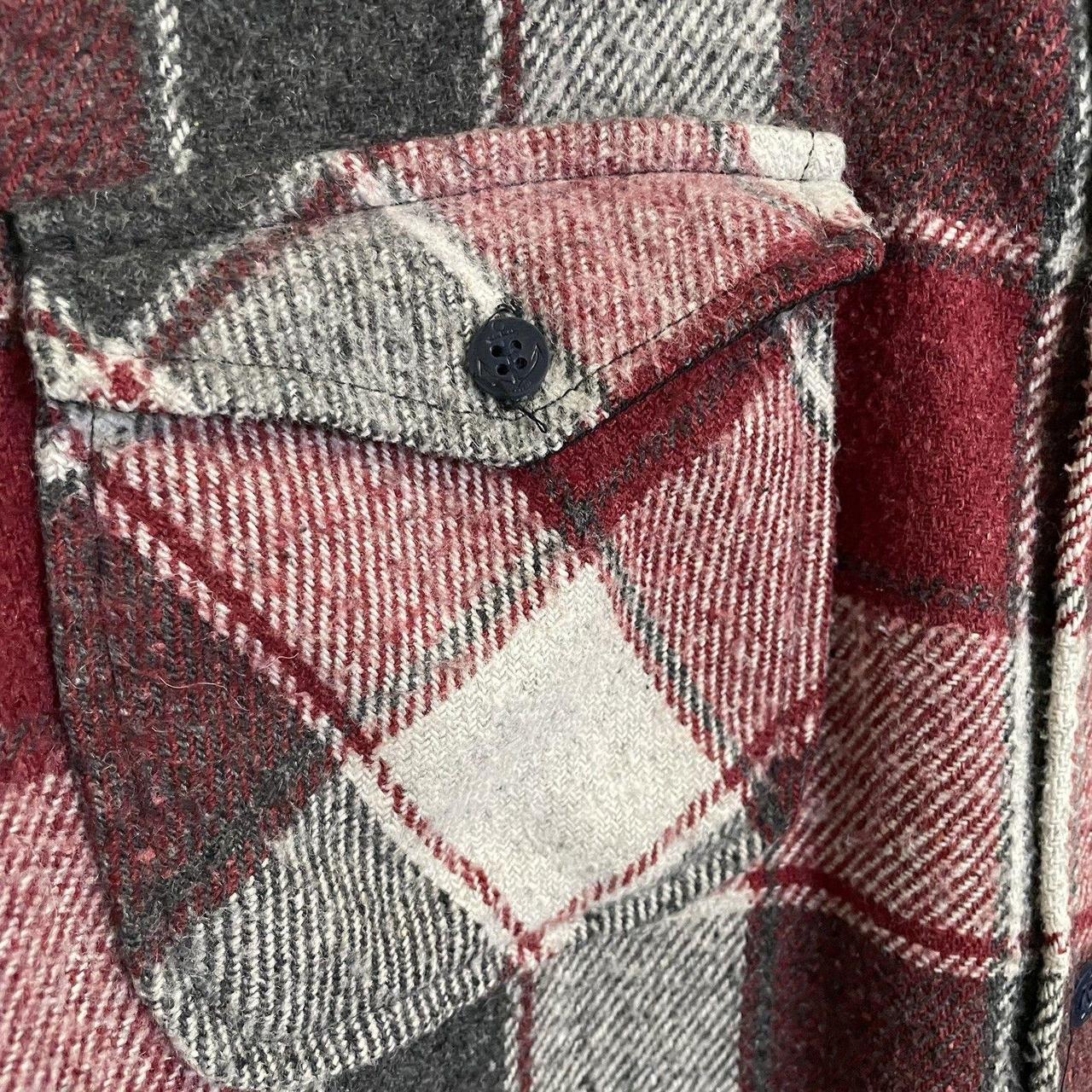 Source Unknown Men's Shacket Jacket - Red/Grey - … - image 8