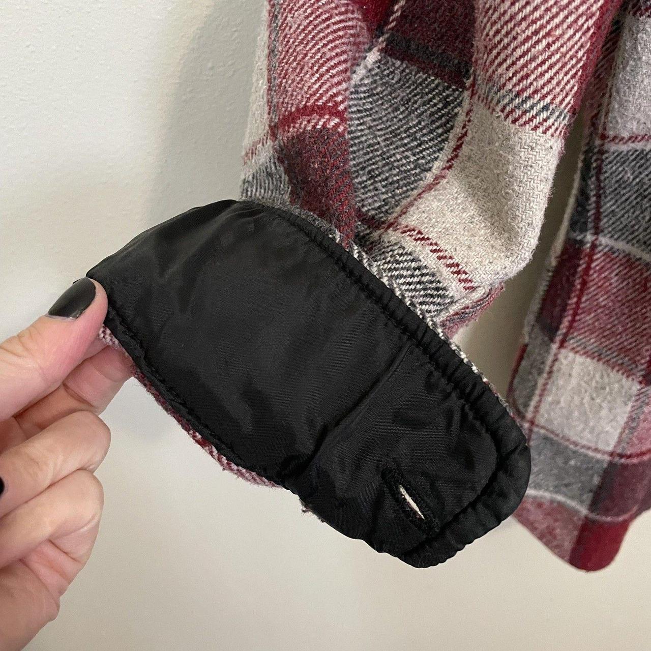 Source Unknown Men's Shacket Jacket - Red/Grey - … - image 7