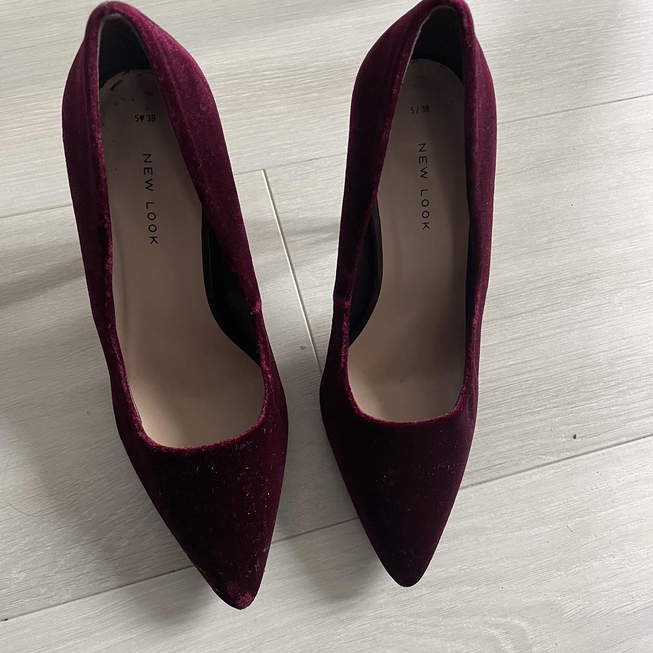 Burgundy shoes store new look