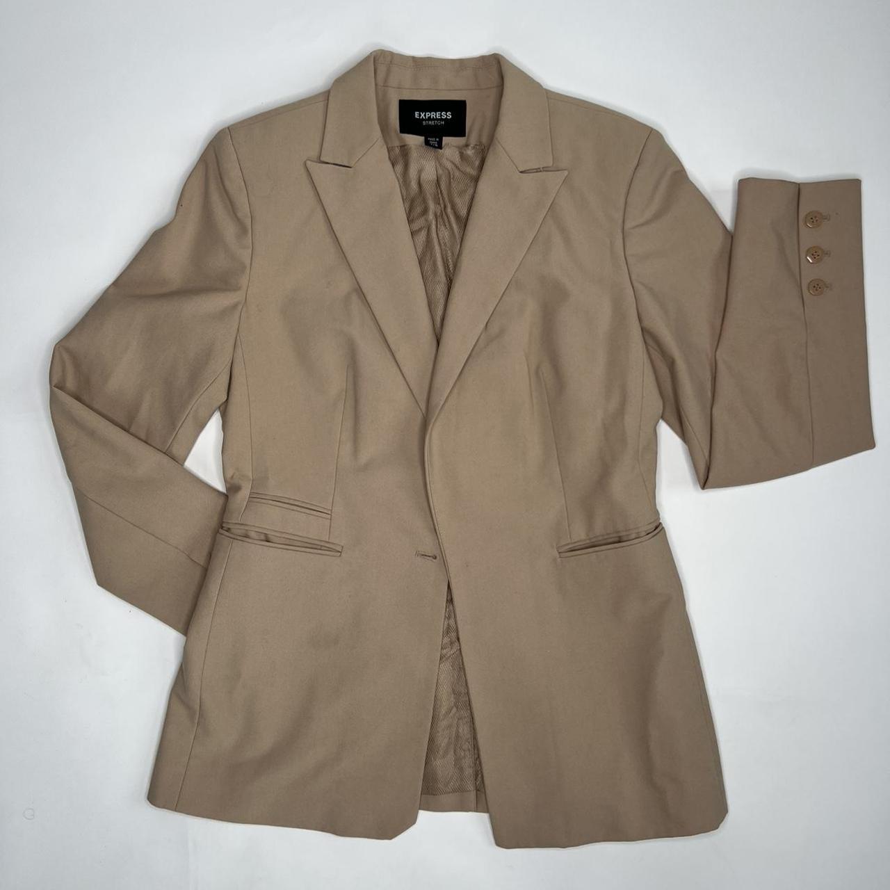 Express Women's Tan Tailoredjackets Depop