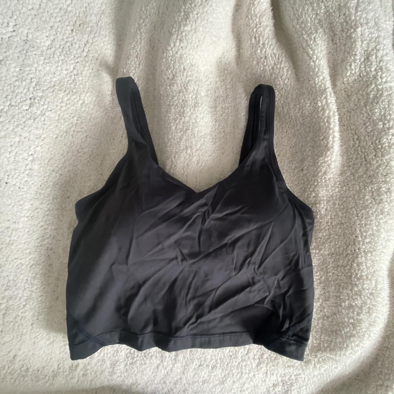 dark grey lulu lemon align tank dupe dupe... Depop