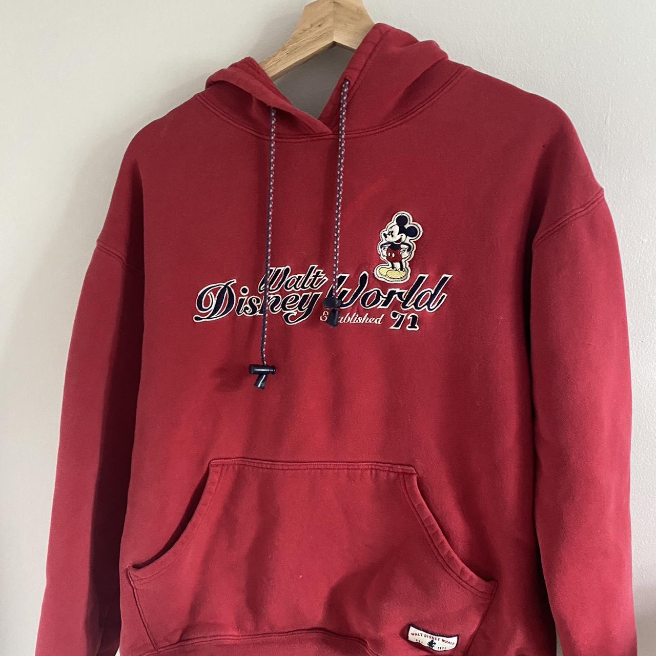 Disney Women's Red Hoodie | Depop