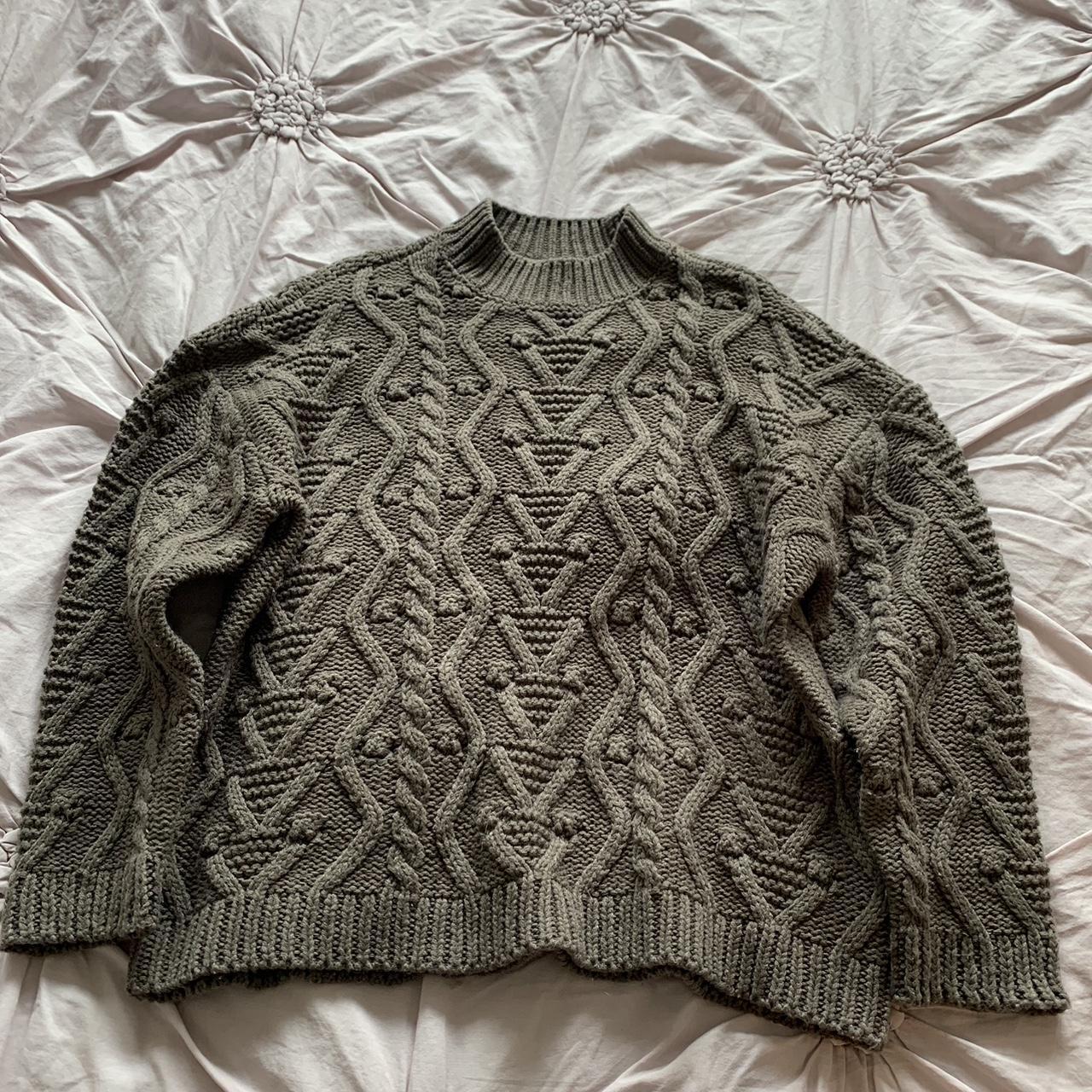 Brown-grey sweater in excellent condition. Only worn... - Depop