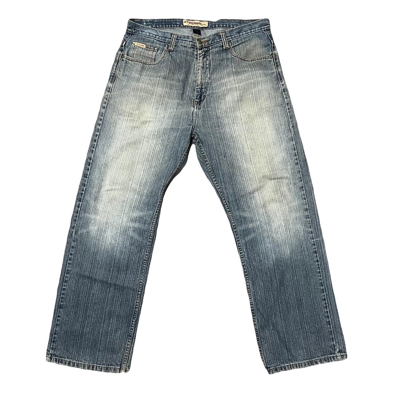Vintage Attitude Premium Denim Baggy Y2K Denim Jeans... - Depop