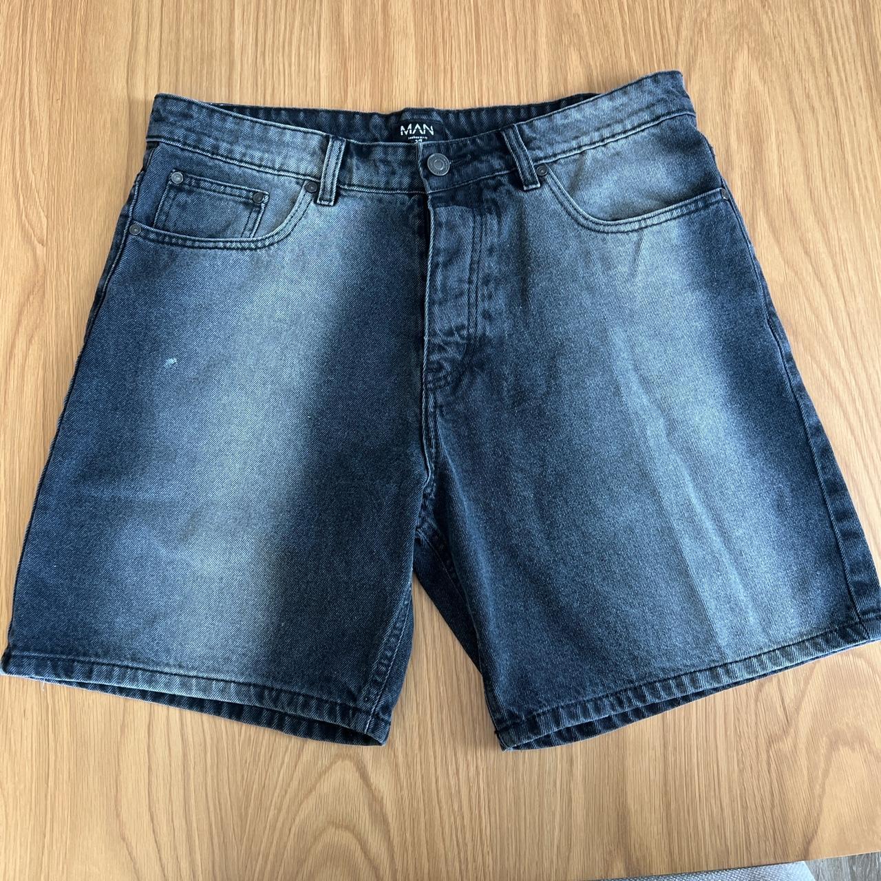 Black Boohooman Jorts🔥🔥 - Very Nice front and back... - Depop