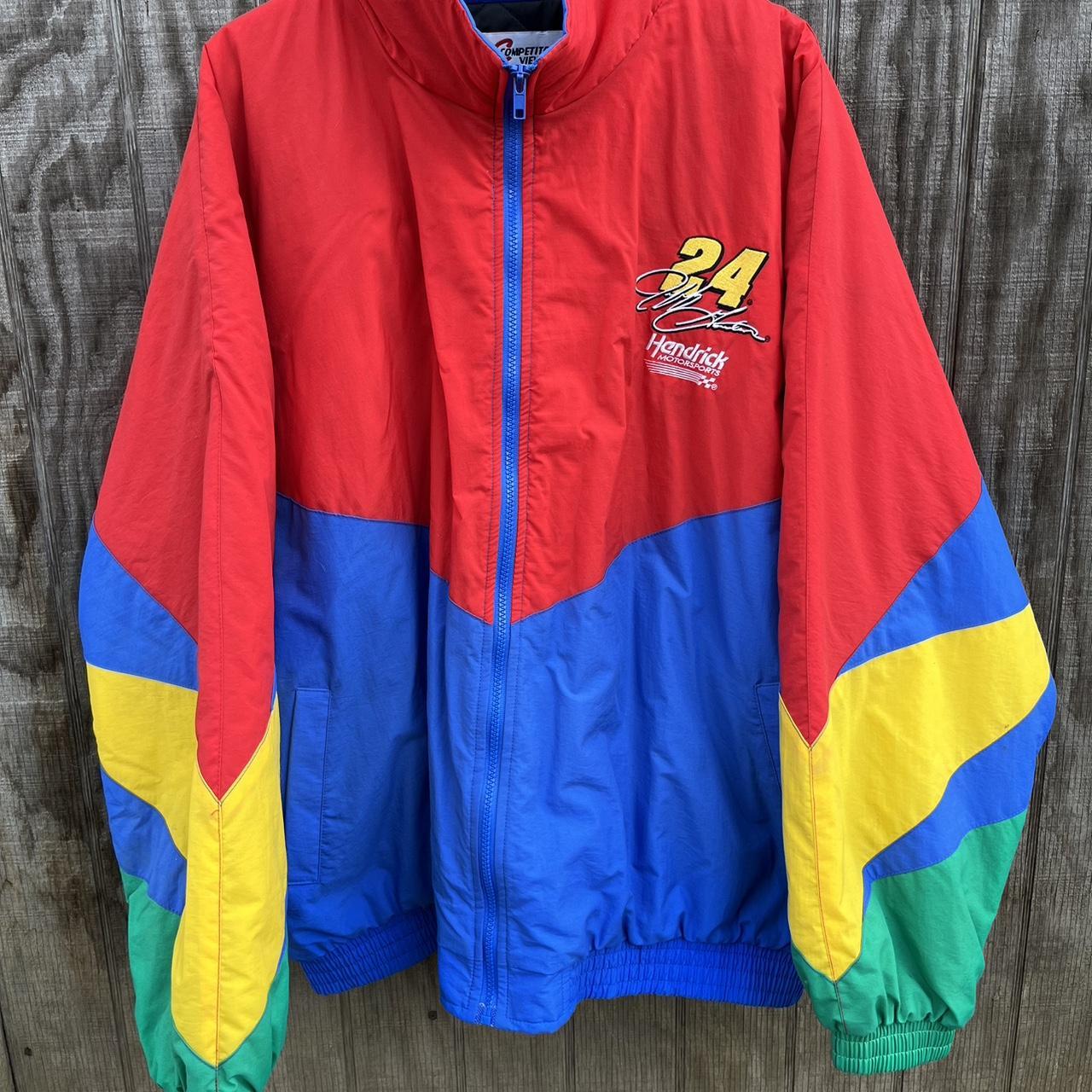 2000s Multi Color NASCAR Jacket Chase Athletics,... - Depop