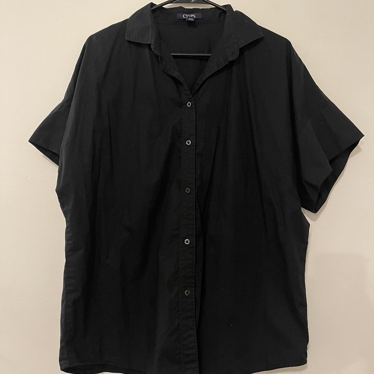 Chaps Men's Black Shirt | Depop