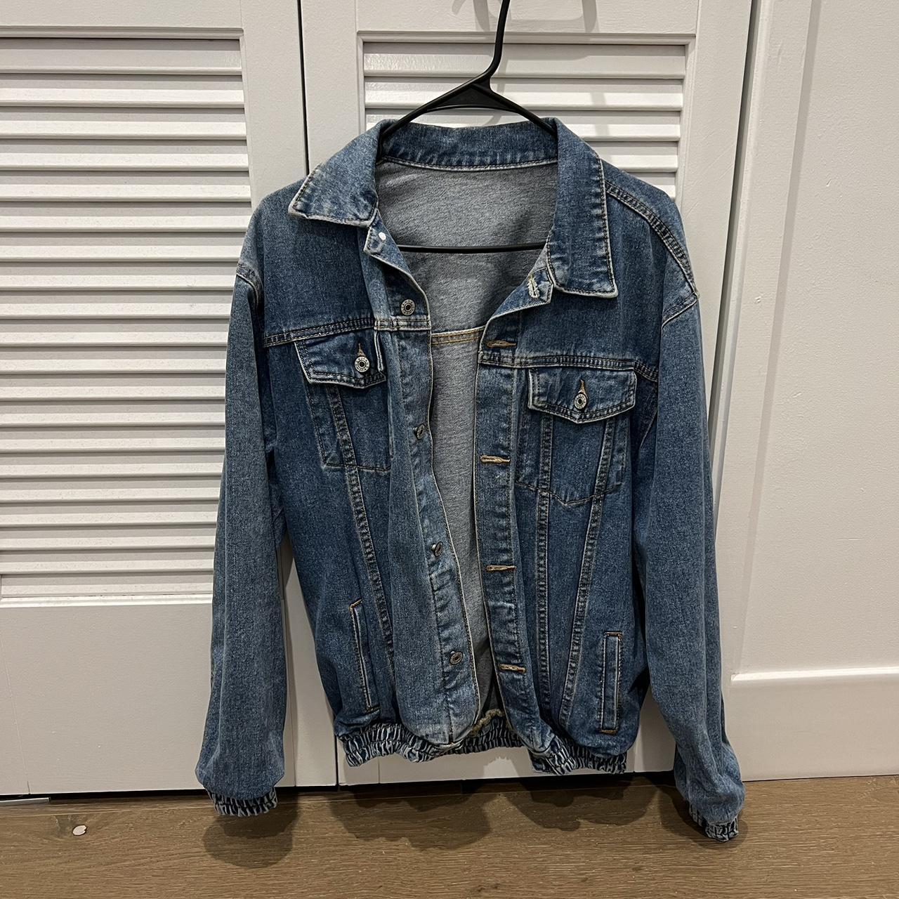 SHEIN Jean Jacket Amazing quality, with elastic... - Depop