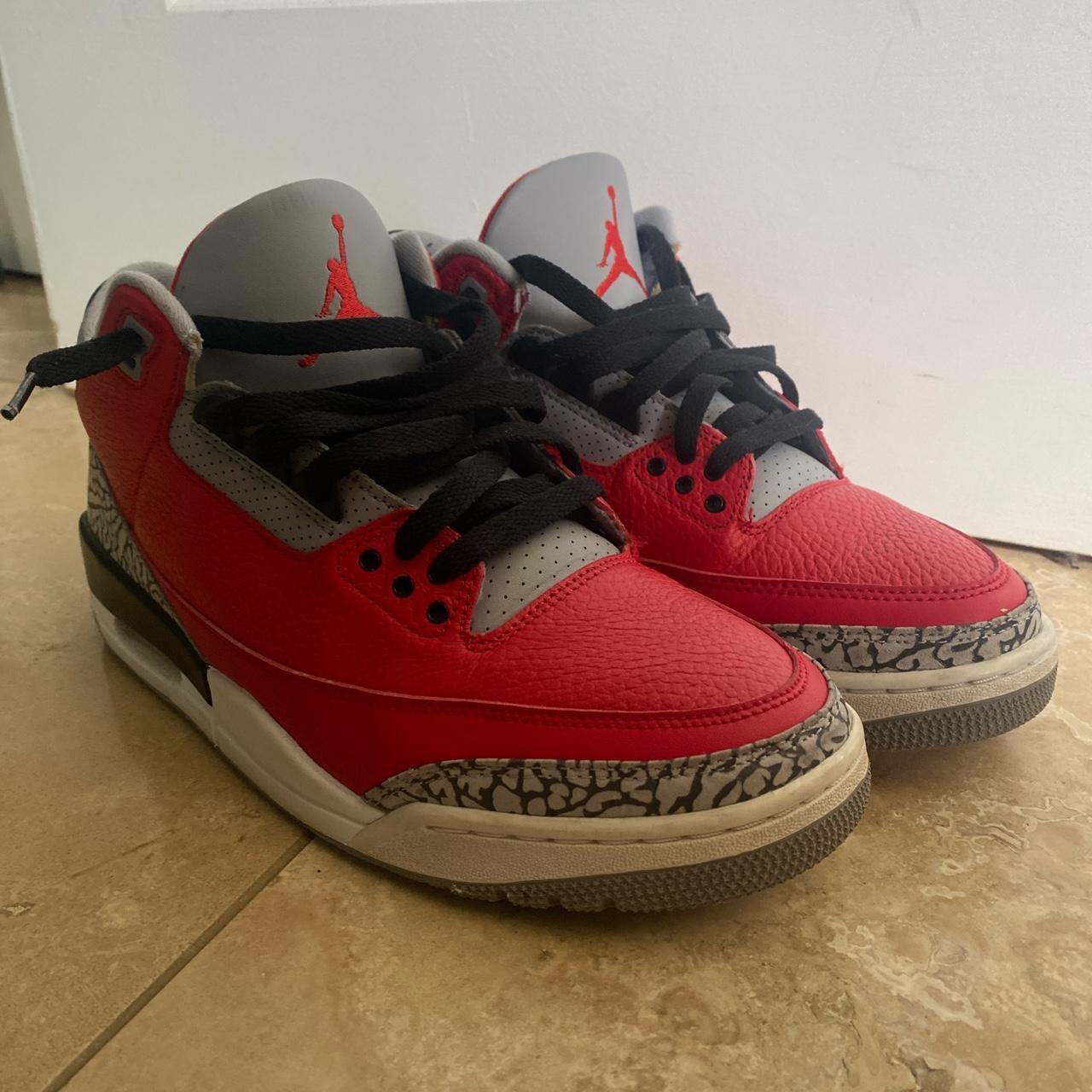 Jordan 3 Unite USED Size - 10 Minor creasing No... - Depop