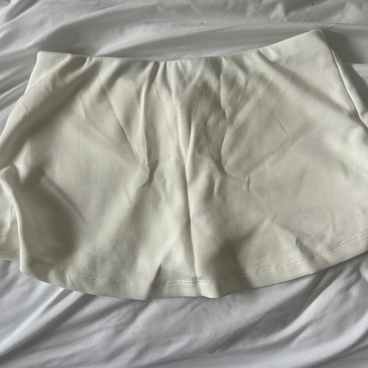 Women's Skirt - White/Cream - S – mini white skir… - image 1
