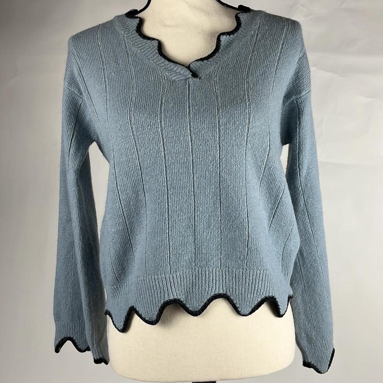 Light blue hotsell angora sweater