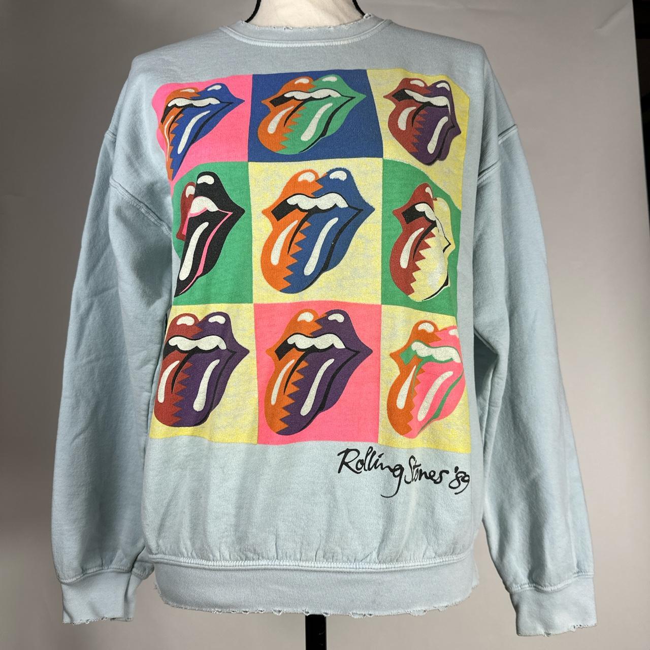 Vintage Rolling Stones light blue sweatshirt by...